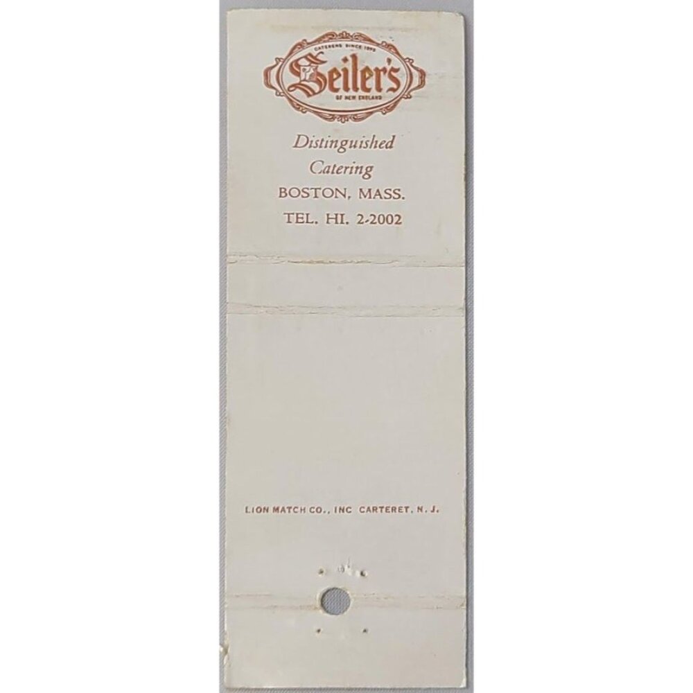 VTG Front Strike Matchbook Cover Seilers of New England Boston MA Plain Front - Picture 1 of 4